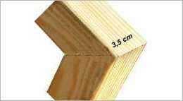 bastidor de madera doble 3,5 cm